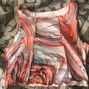 crop top with colors